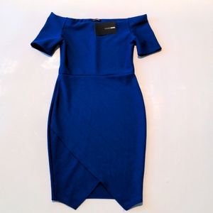 👗Royal Blue 👗off the shoulder dress size medium